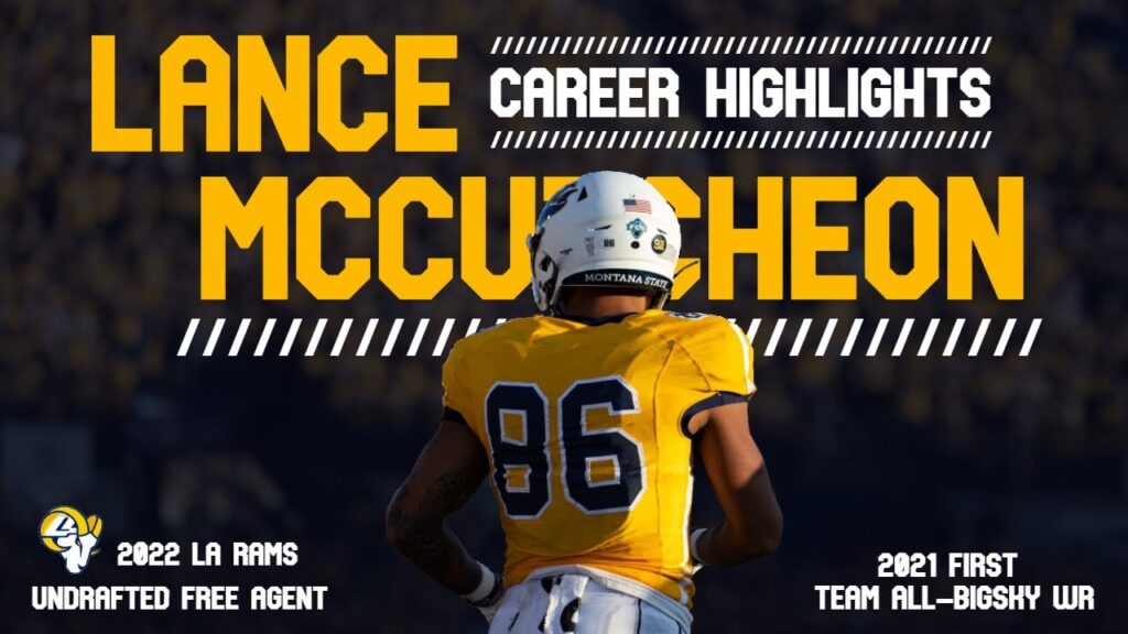 lance mccutcheon back shoulder machine montana state wr career highlights 2022 la rams udfa