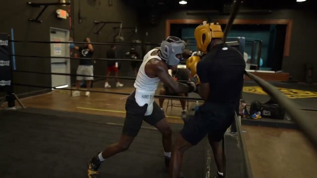 lawrence bt newton preparing for his wba bantamweight title fight april 27th