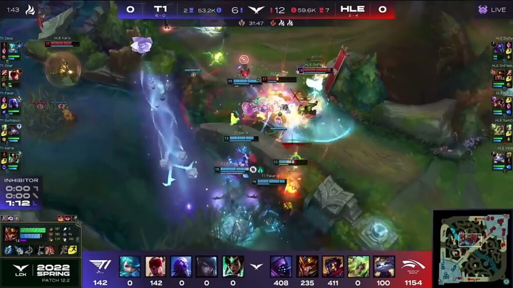 lck hle samd quadrakill zeri t1 vs hle