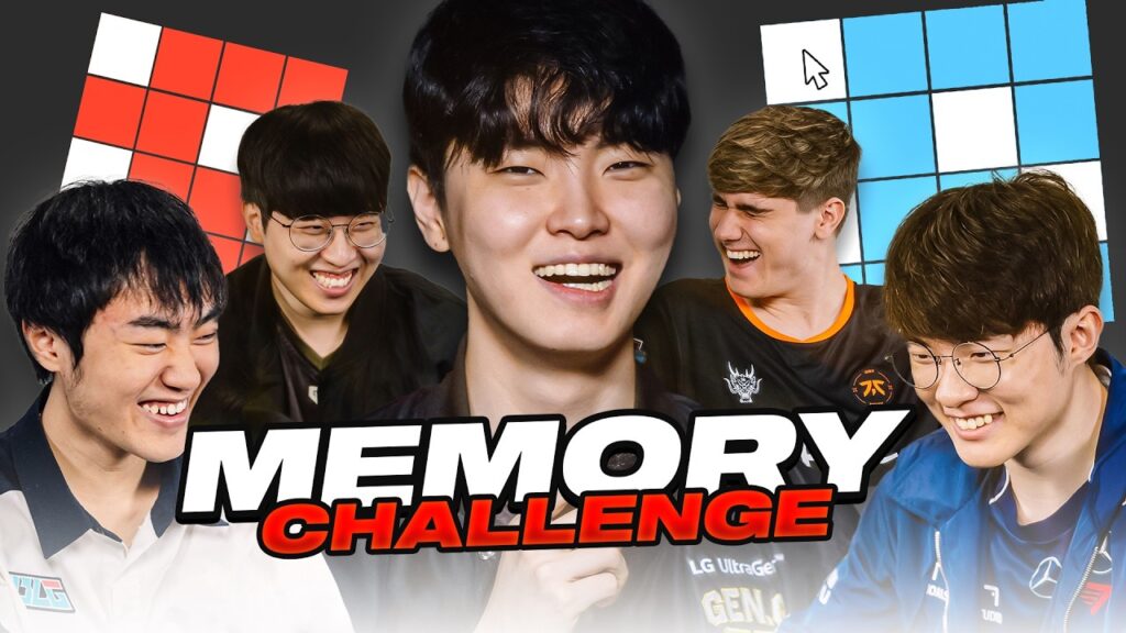 league of legends pros face off in ultimate visual memory challenge