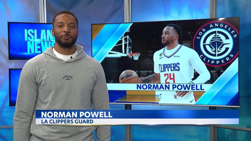 los angeles clippers norman powell guest anchors for island news sports