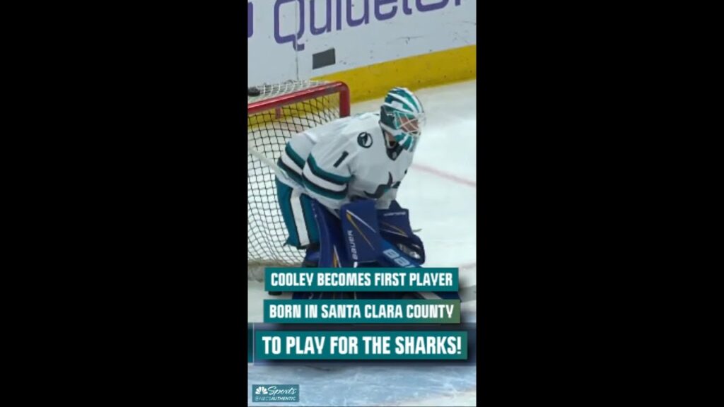 los gatos native devin cooley makes his nhl debut for the sharks f09f998c nbc sports california