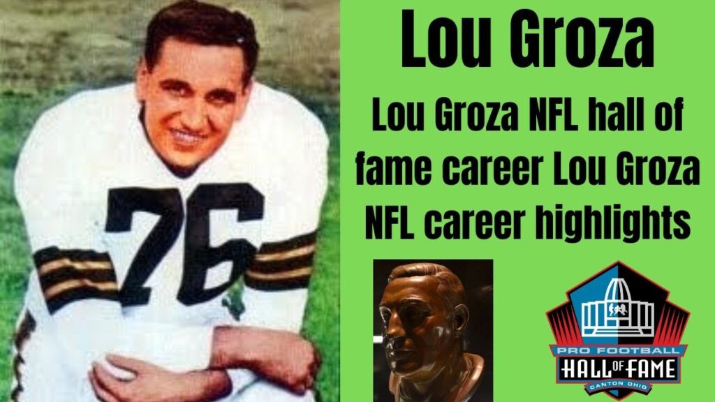 lou groza nfl hall of fame career lou groza nfl career highlights