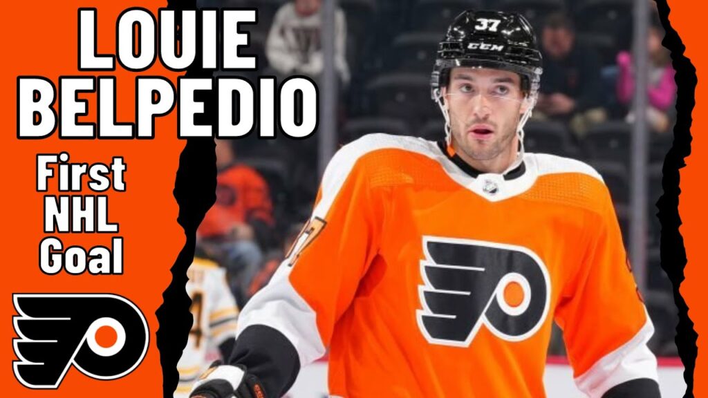 louie belpedio 37 philadelphia flyers first nhl goal nov 3 2023