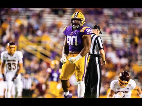 lsu defensive tackle jacobian guillory official freshman year highlights