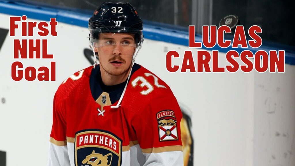 lucas carlsson 32 florida panthers first nhl goal dec 2 2021