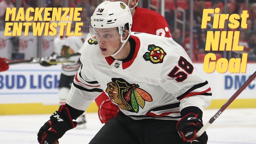 mackenzie entwistle 58 chicago blackhawks first nhl goal may 9 2021