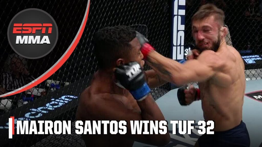 mairon santos knocks out kaan ofli to win the ultimate fighter season 32 espn mma