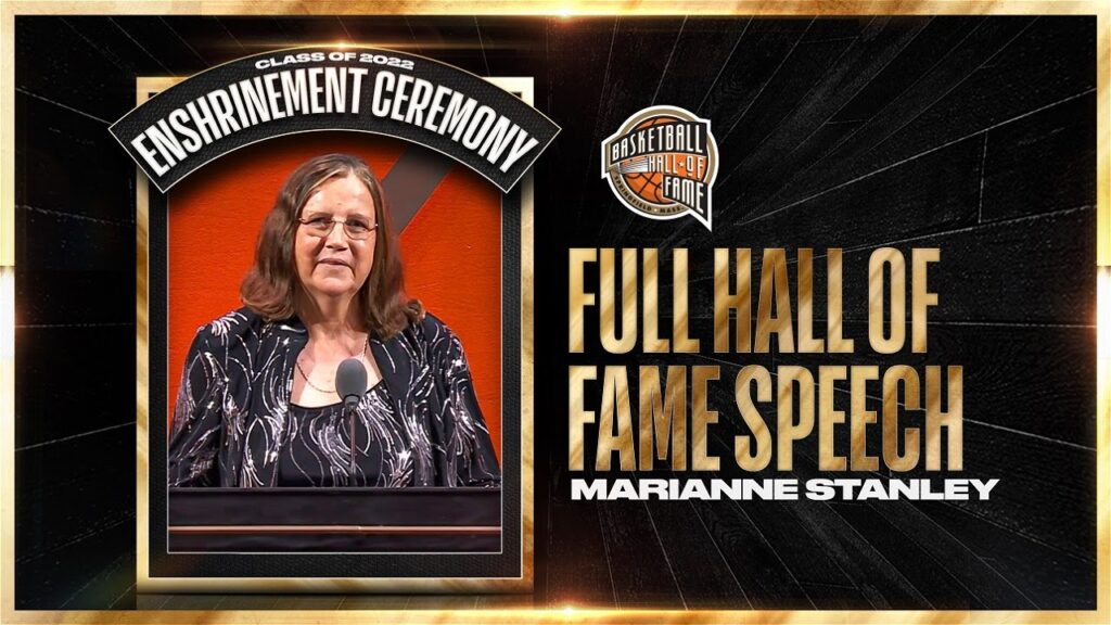 marianne stanley hall of fame enshrinement speech