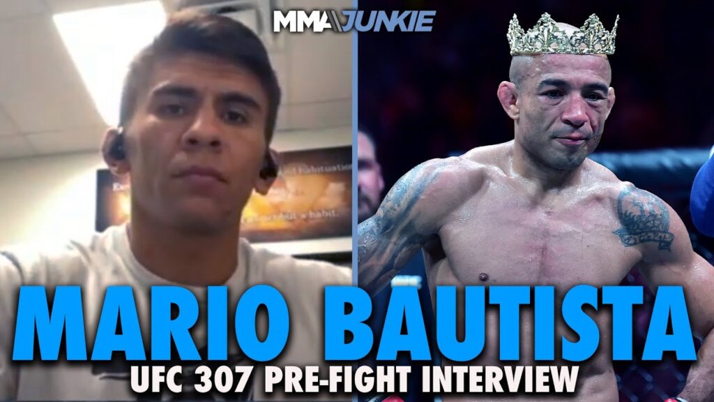 mario bautista wont be starstruck by jose aldo at ufc 307 preparing for wec aldo to show up