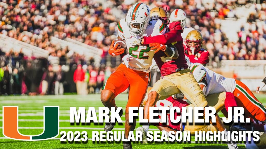 mark fletcher jr 2023 regular season highlights miami rb