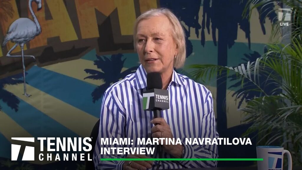 martina navratilova 2023 miami open interview