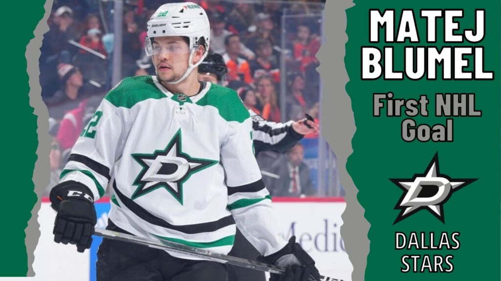 matej blumel 22 dallas stars first nhl goal nov 13 2022