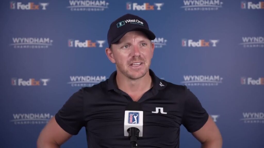 matt wallace c2b7 round 1 c2b7 interview c2b7 2023 wyndham championship c2b7 pga tour