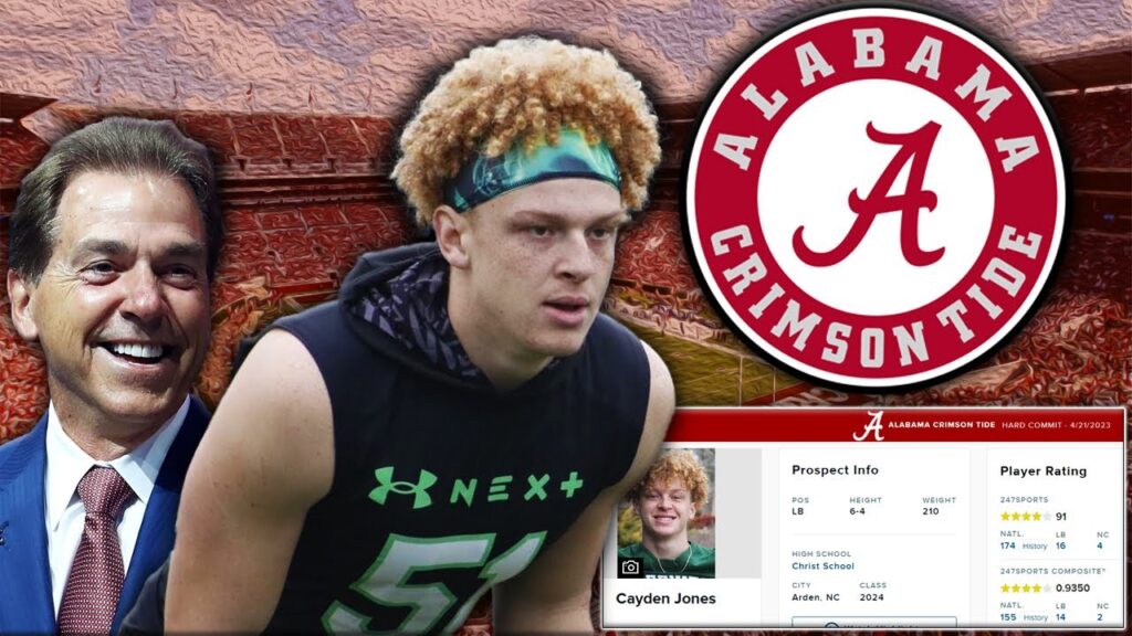 meet alabama crimson tide hard hitting linebacker l cayden jones