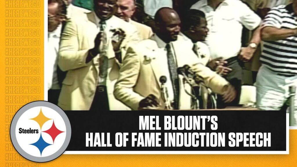 mel blounts pro football hall of fame induction speech from 1989 pittsburgh steelers 1