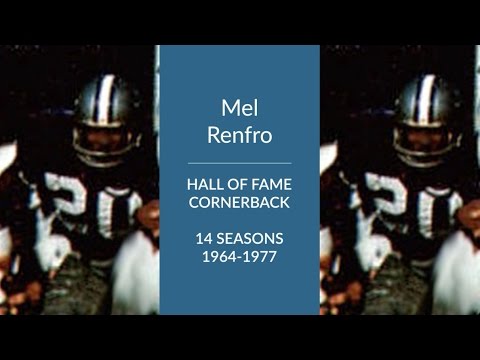 mel renfro hall of fame football cornerback