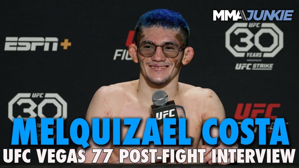 melquizael costa makes pitch for pizza sponsor after first octagon win ufc on espn 49