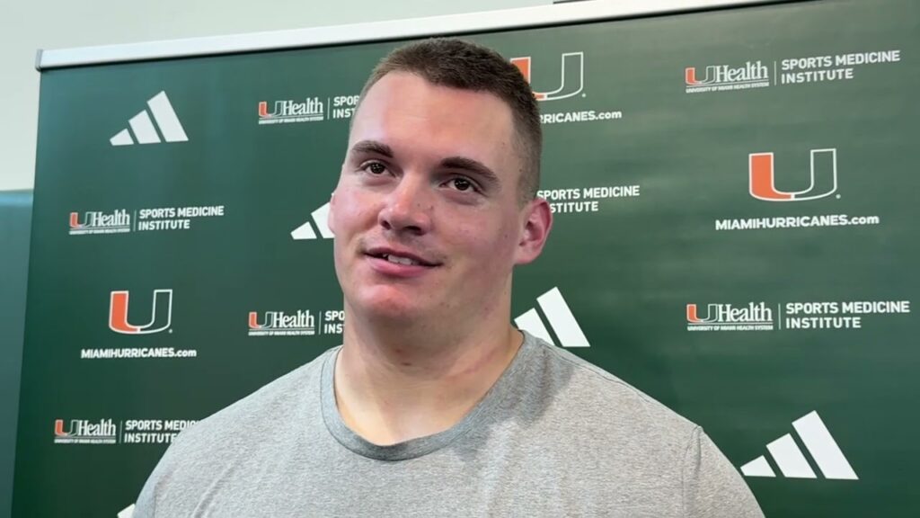 miami hurricanes center zach carpenter