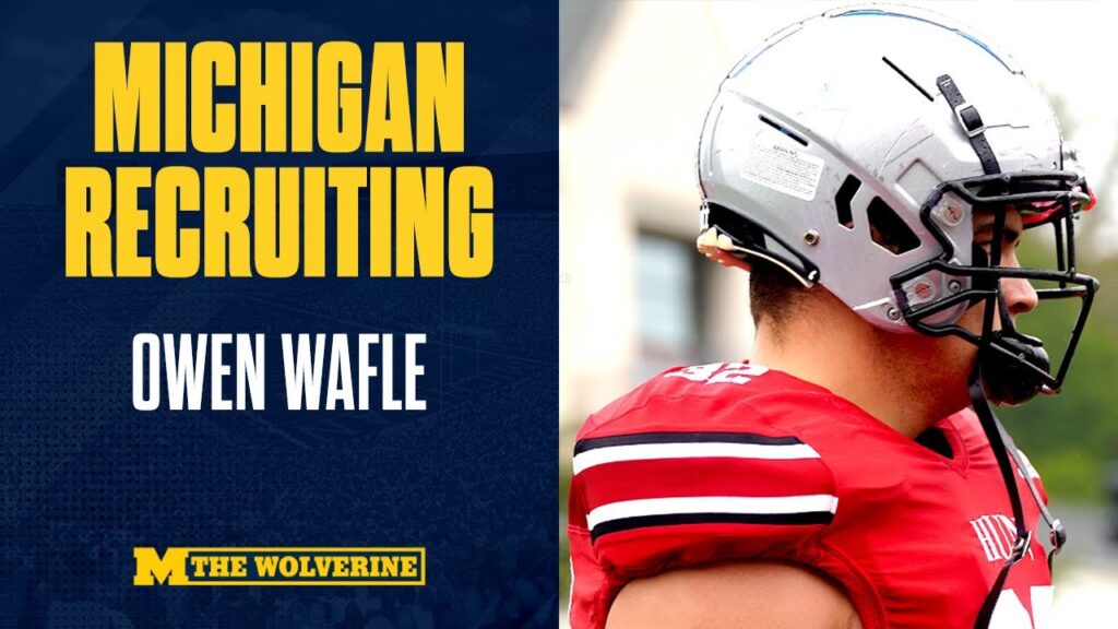 michigan dl commit is a beast owen wafle michigan football i wolverines