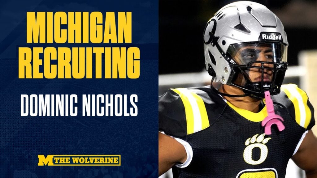 michigan edge commit is a menace dominic nichols michigan football i wolverines