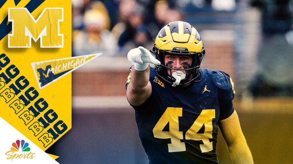 michigan wolverines te max bredeson breaks down versatile role nbc sports