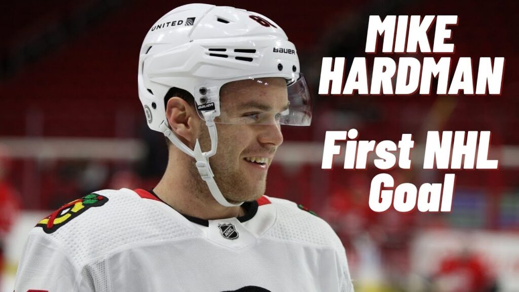 mike hardman 86 chicago blackhawks first nhl goal may 4 2021