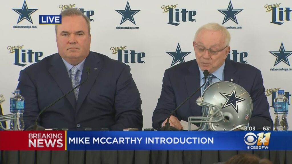 mike mccarthy introduced as new head coach of dallas cowboys