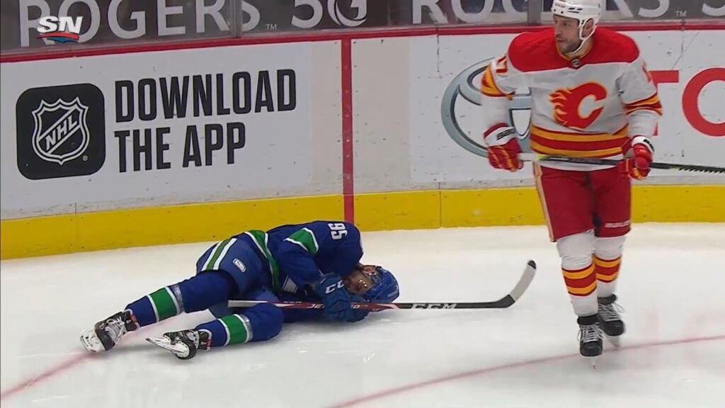 milan lucic sends justin bailey to the locker room