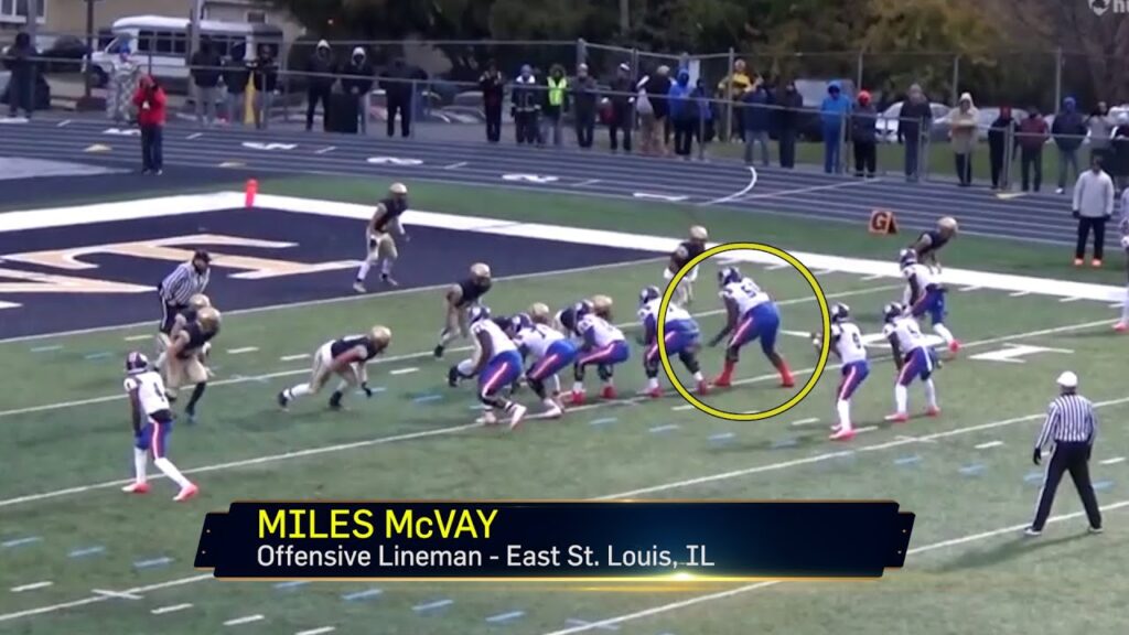 miles mcvay of east st louis is an all american offensive lineman committed to alabama