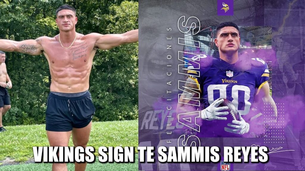 minnesota vikings sign te sammis reyes through international player pathway program