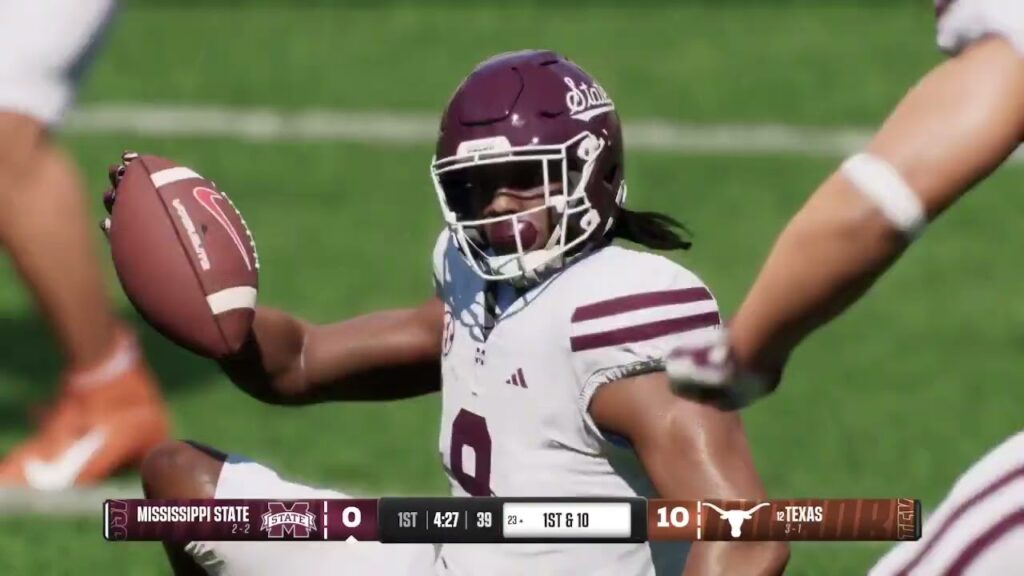 mississippi state bulldogs 2 2 vs 12 texas longhorns 3 1 september 28 2024