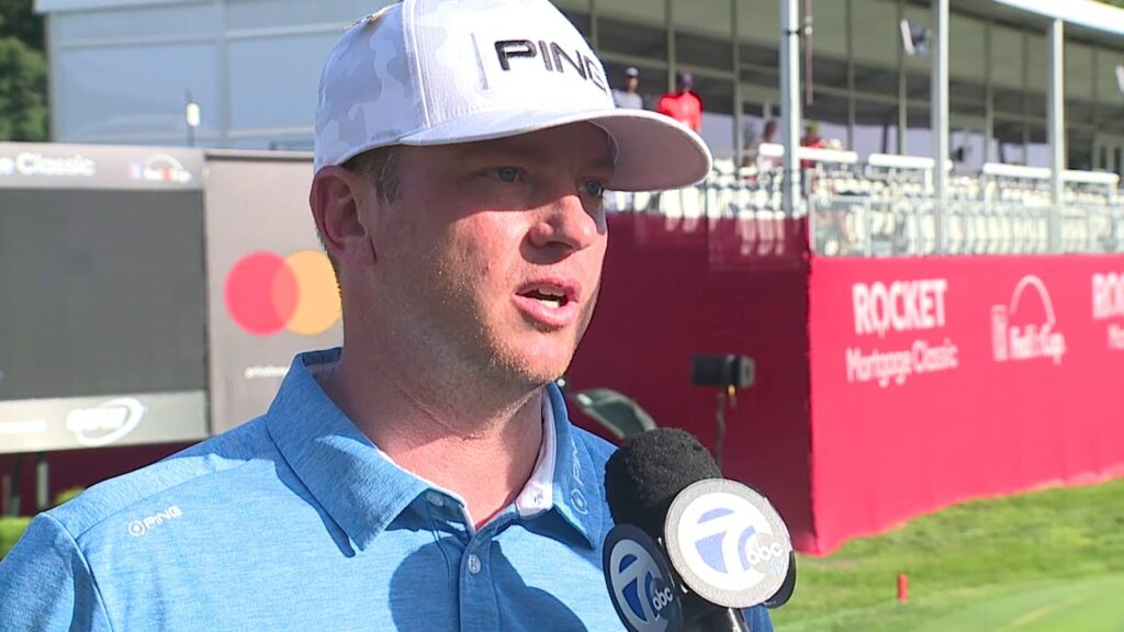 nate lashley emotional in discussing first pga tour win at detroits rocket mortgage classic