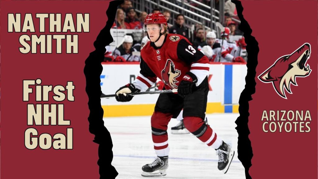 nathan smith 13 arizona coyotes first nhl goal apr 20 2022