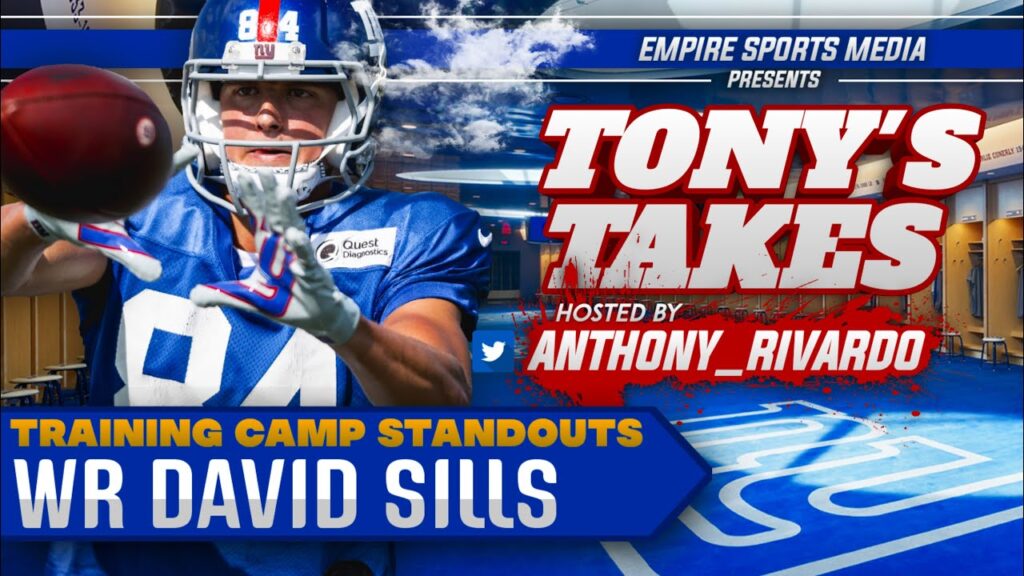 new york giants who is david sills v training camp standout