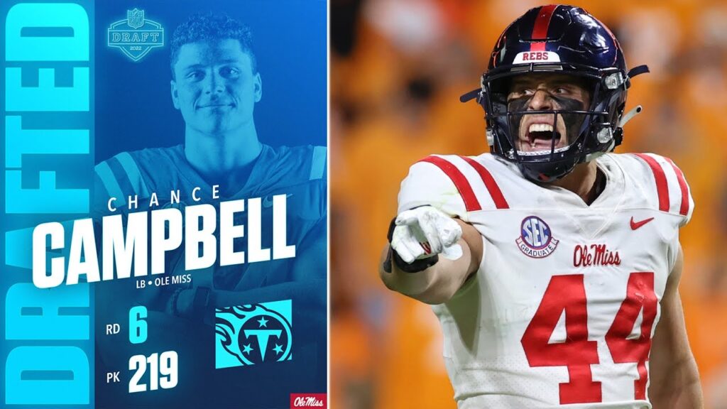 nfl draft 2022 titans select chance campbell