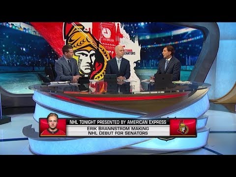 nhl tonight erik brannstrom to make nhl debut for senators mar 14 2019