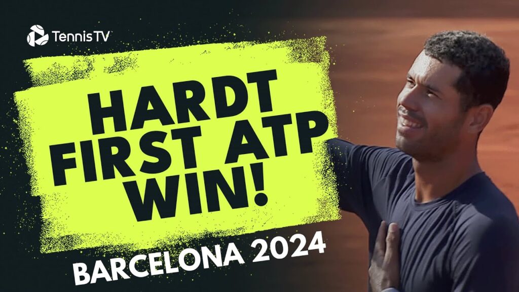 nick hardt records first atp tour win vs martin landaluce barcelona 2024 highlights