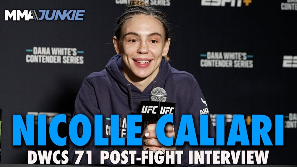 nicolle caliari ready to go whenever they call after submission earned ufc contract dwcs 71