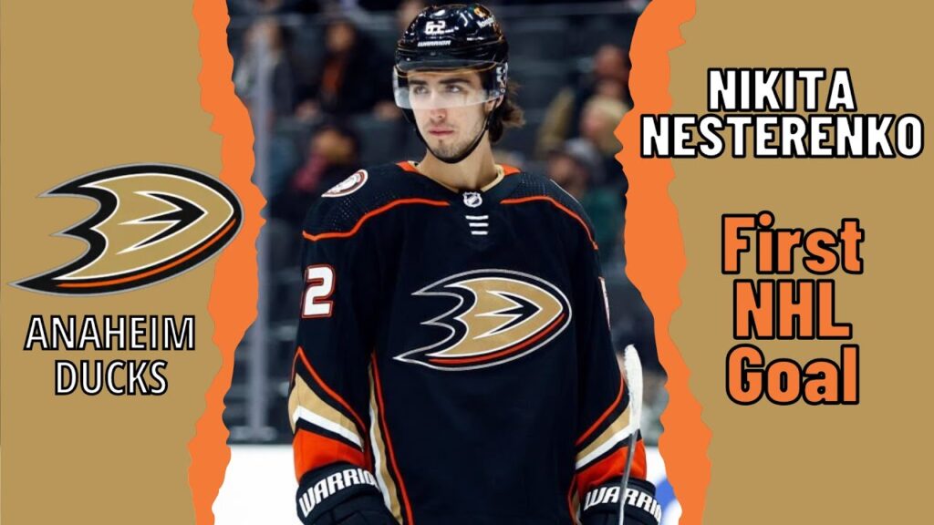 nikita nesterenko 62 anaheim ducks first nhl goal mar 25 2023