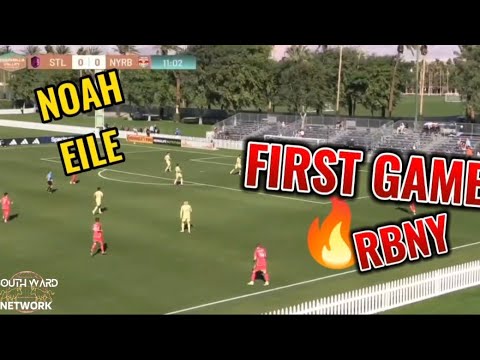 noah eile highlights from his first game with the new york red bulls