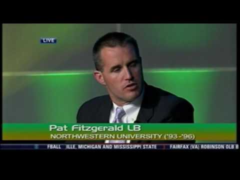 northwestern wildcats pat fitzgerald inducted into the college football hall of fame 7 18 09