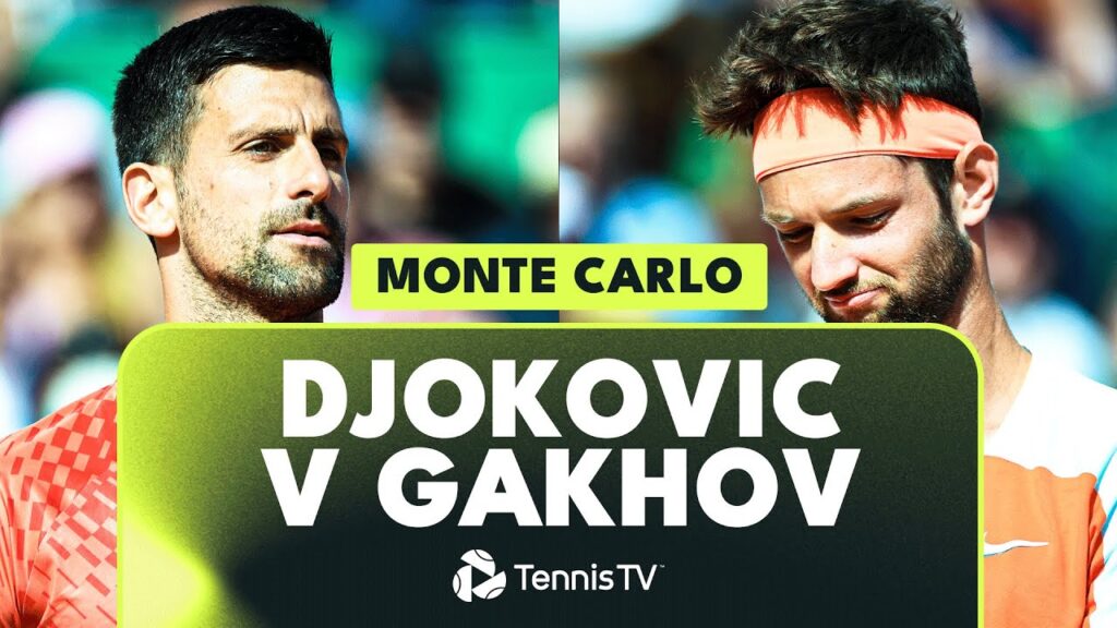 novak djokovic vs ivan gakhov entertaining match monte carlo 2023 highlights