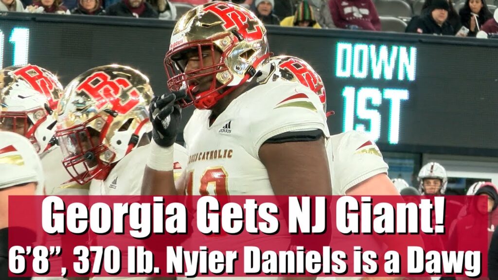 nyier daniels 68 350 lb bergen catholic ol georgia bulldog commit