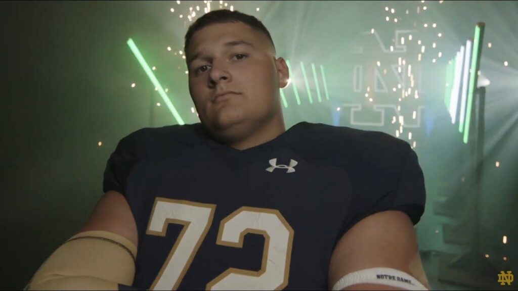 offensive lineman sam pendleton signs with notre dame nsd 2023 notre dame football