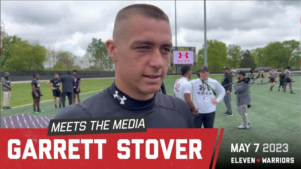 ohio state commit garrett stover discusses growth as linebacker who he wants to join him at osu