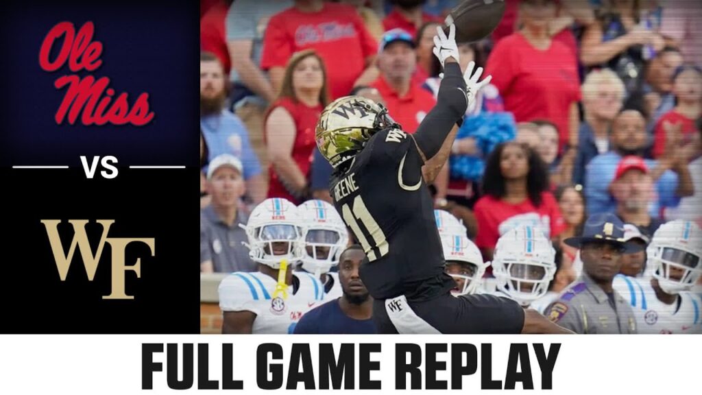 ole miss vs wake forest full game replay 2024 acc football