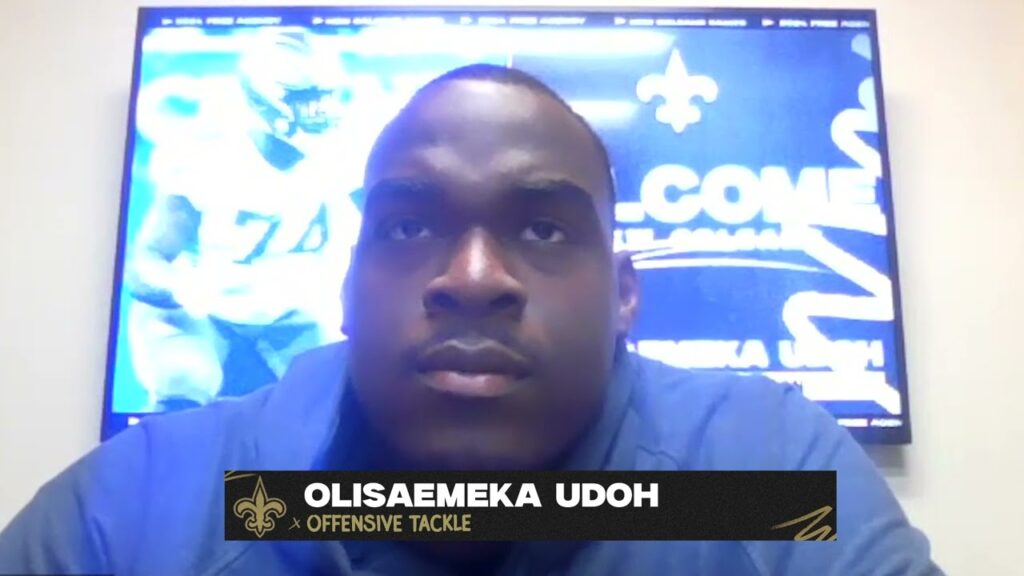 olisaemeka udohs 1st interview new orleans saints