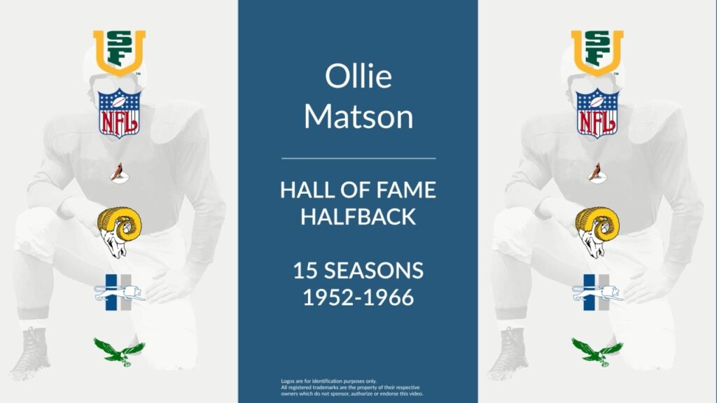 ollie matson hall of fame football halfback