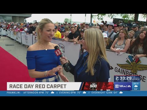 on the red carpet with lindsay czarniak